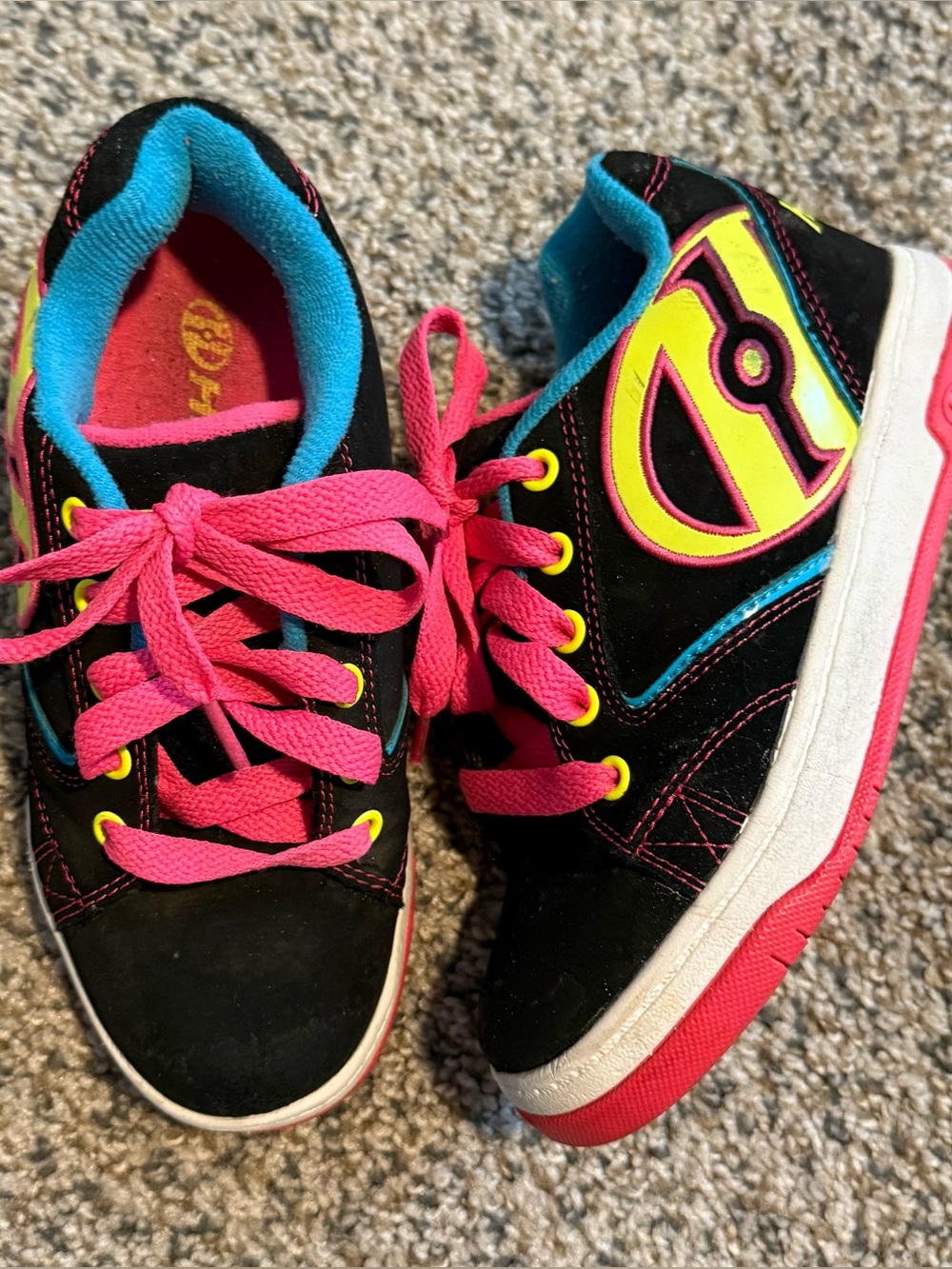Heelys Propel 2.0 Sneaker Roller Shoes Black Pink Yellow Blue Youth US 1